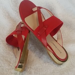 ||Pierre Dumas||  Red Sandals- 6.5
